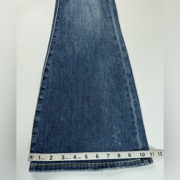 NWT Judy Blue High Waist Flare Destroyed Jeans Womens Size 14/15 Long - Picture 9 of 11